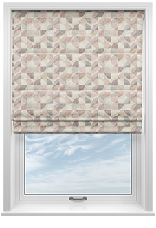 Mosaic Tile, Valentine - Twist&Fit Roman Blind